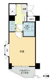 ライオンズマンション日吉第11(1K/4階)の間取り写真