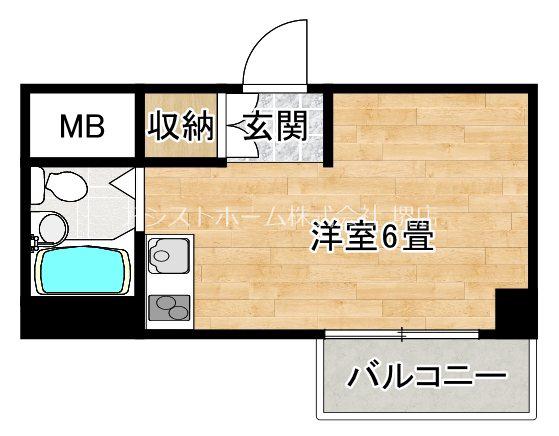 シティコーポノア(ワンルーム/2階)の間取り写真