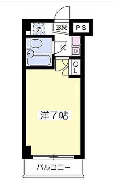 ダイアパレス郡山麓山公園(1K/4階)の間取り写真