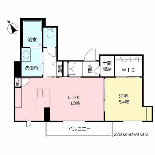 グランべレオ神宮(1LDK/2階)の間取り写真