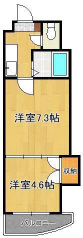 ロイヤルマキシム(2K/10階)の間取り写真