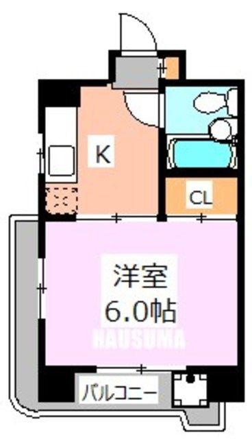 東海コーポ(1K/2階)の間取り写真