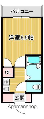 姪浜北ハイツ(1K/1階)の間取り写真