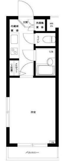ルーブル三軒茶屋(1K/3階)の間取り写真