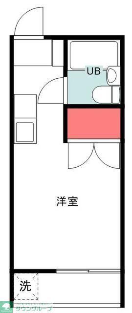 コンフォスタジオ永山(ワンルーム/2階)の間取り写真