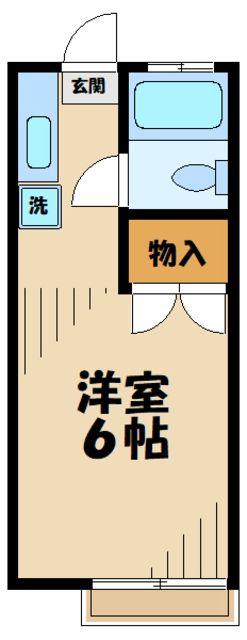 サンウッドメイツ85(ワンルーム/1階)の間取り写真