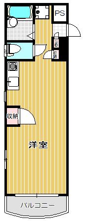 クレール戸越(ワンルーム/2階)の間取り写真