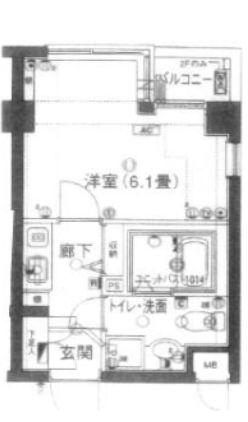 プレール新宿落合(1K/1階)の間取り写真