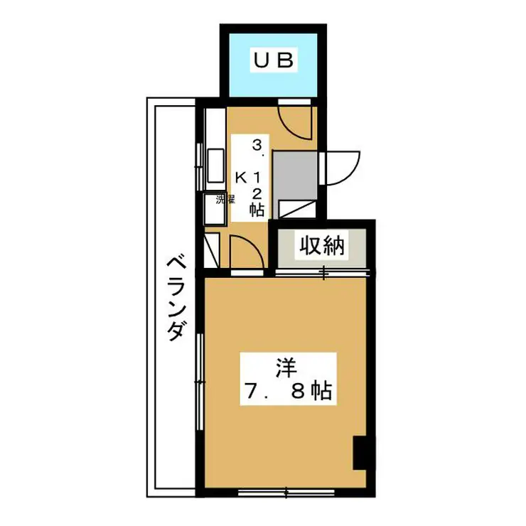 エステェビル 4階階 間取り