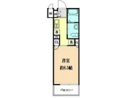 ファーストフィオーレ梅田イースト(1K/5階)の間取り写真