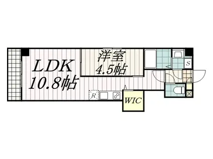DEAR COURT CHIBA(1LDK/4階)の間取り写真
