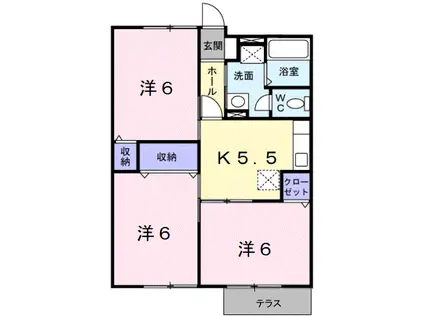 ＪＲ紀勢本線 海南駅 徒歩12分 2階建 築27年(3K/1階)の間取り写真