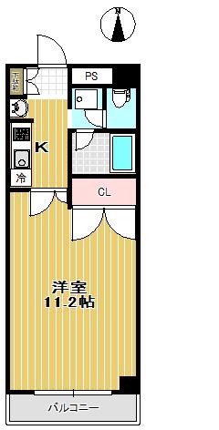 第3横山ハイツ(1K/2階)の間取り写真