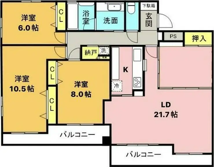 アルカサール小机 4階階 間取り