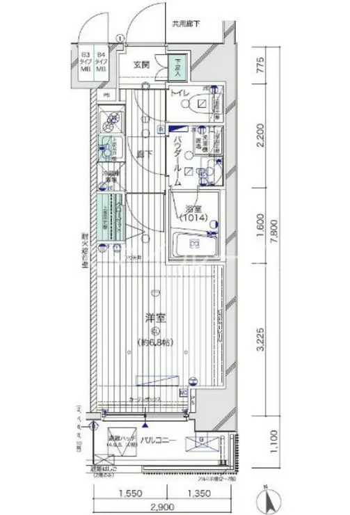 メインステージ川崎VIIIヴィアート 3階階 間取り