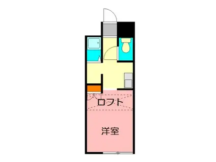 プチメゾン蛍(ワンルーム/2階)の間取り写真