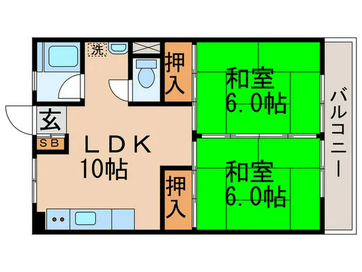 サンハイツ金町 3階階 間取り