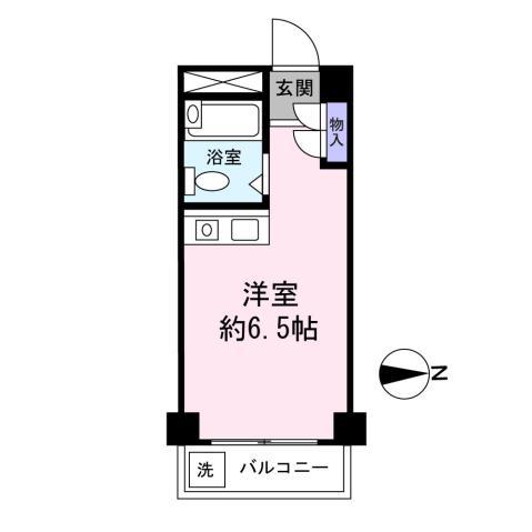 NYコート金沢(ワンルーム/4階)の間取り写真