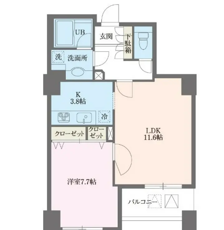 ドゥーエ横浜駅前 15階階 間取り