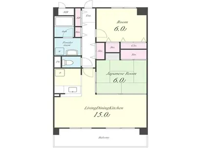 ラ・プラス新倉敷(3LDK/2階)の間取り写真
