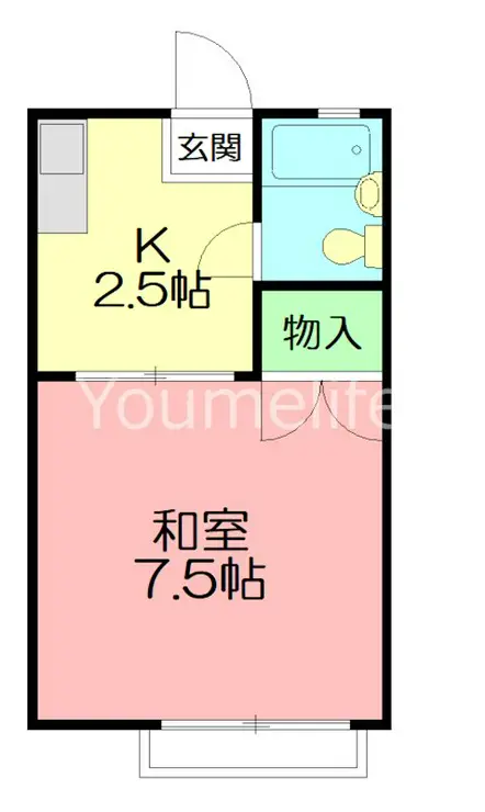 ハイツ仲西 2階階 間取り