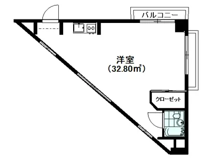 山京パレス中落合(ワンルーム/2階)の間取り写真