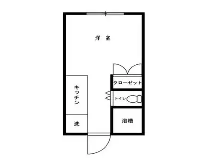 エステートピアワイアンドエム(ワンルーム/2階)の間取り写真