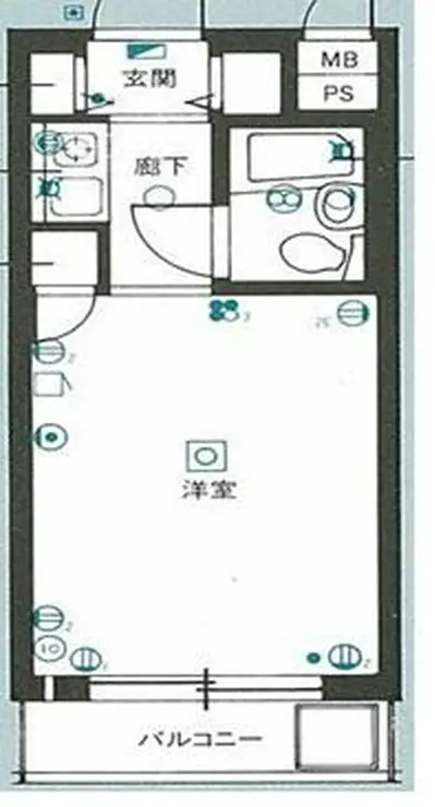 キャッスルマンション大森A号館 4階階 間取り