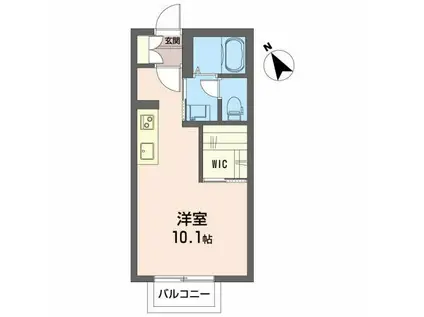 春日シャーメゾン(ワンルーム/1階)の間取り写真