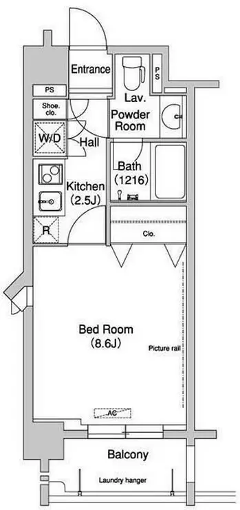 コンフォリア下北沢 2階階 間取り