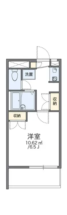 レオパレスヒルズ日野 3階階 間取り