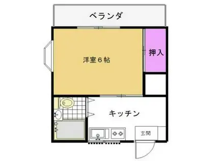 メゾン杉崎(ワンルーム/3階)の間取り写真