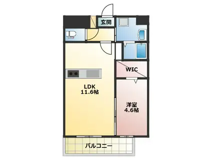 LIBTH菊陽227(1LDK/3階)の間取り写真