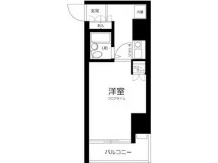 オリンピアトーホー(1K/5階)の間取り写真