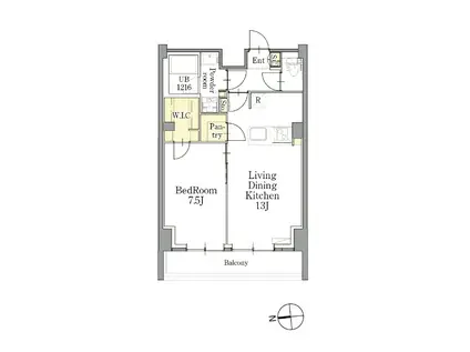 CLASSEUM仙台新寺通(1LDK/5階)の間取り写真