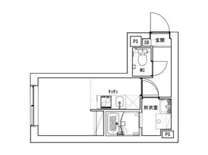 LUDENS椎名町(ワンルーム/4階)の間取り写真