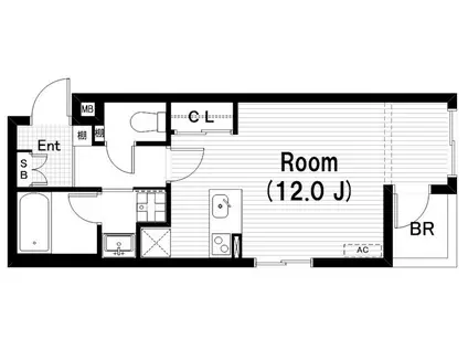 フェリシタ彦根(ワンルーム/5階)の間取り写真