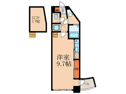 フォレステージュ江坂垂水町(ワンルーム/5階)の間取り写真