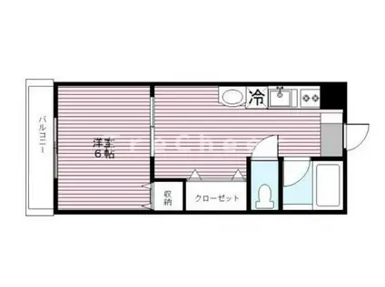 正太駒込マンション(1DK/6階)の間取り写真