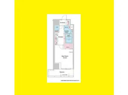 コンフォリア江坂(1K/10階)の間取り写真