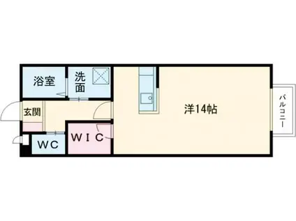 PRECIOUS COURTII(ワンルーム/2階)の間取り写真