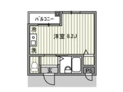 第31シンエイビル(ワンルーム/4階)の間取り写真