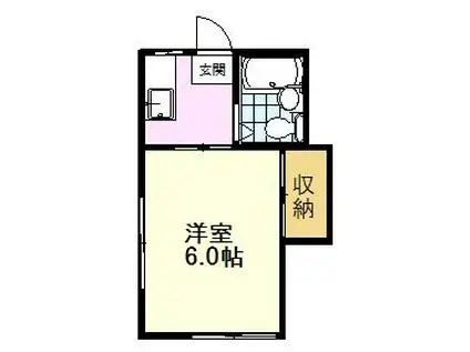 さくらはうす(1K/1階)の間取り写真