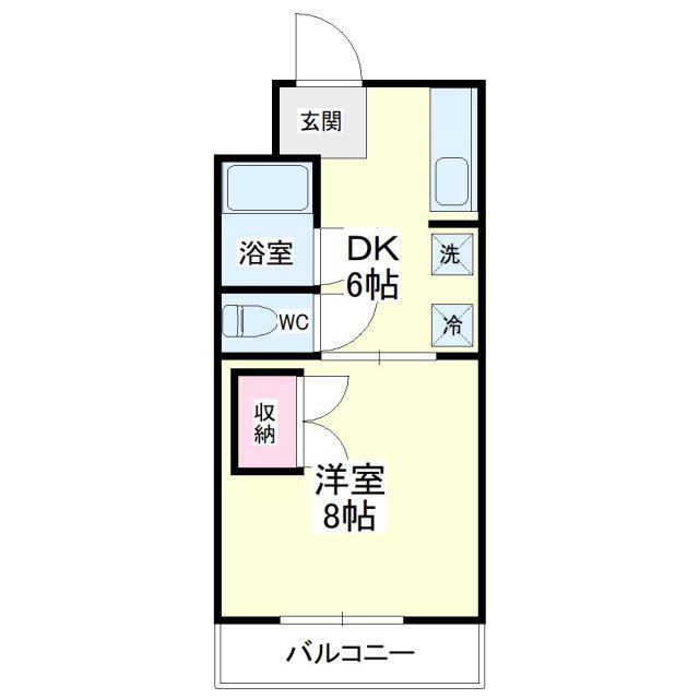 ヴィンテージ(1DK/3階)の間取り写真