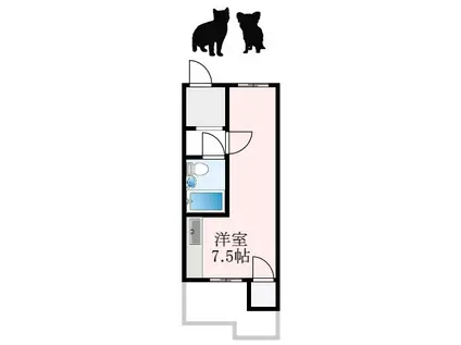 RIZEONE富田林レジデンスI(ワンルーム/3階)の間取り写真