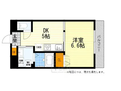 第12関根マンション(1DK/2階)の間取り写真