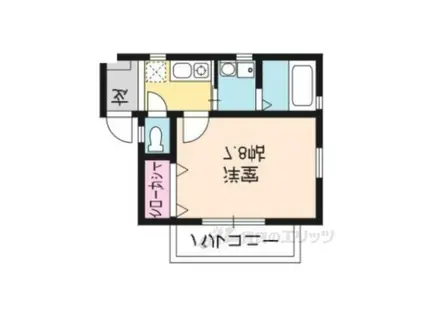 エクセラート大門(1K/2階)の間取り写真