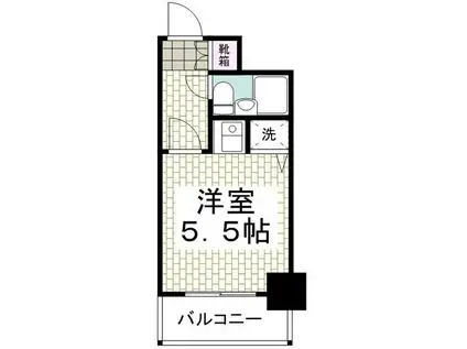 日神パレステージ藤沢(ワンルーム/6階)の間取り写真