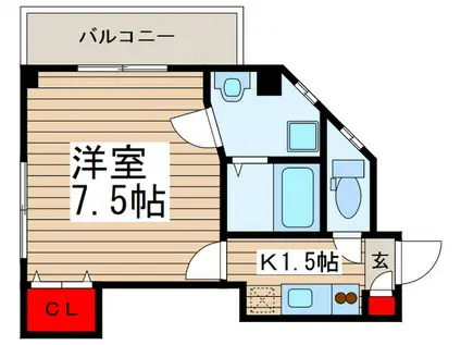 IL・REGALO(1K/3階)の間取り写真