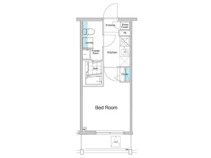 ヴォーガコルテ横濱阪東橋(1K/6階)の間取り写真